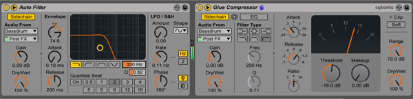 autofilter glue compression ableton live 9